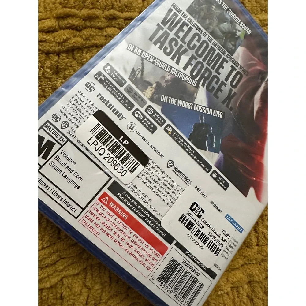 Warner Bros Suicide Squad Kill the Justice League PS5 Blue New Classic‎ Outfits
